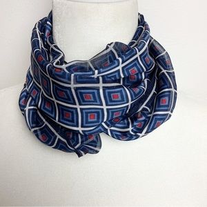ECHO 100% silk geometric scarf wrap
